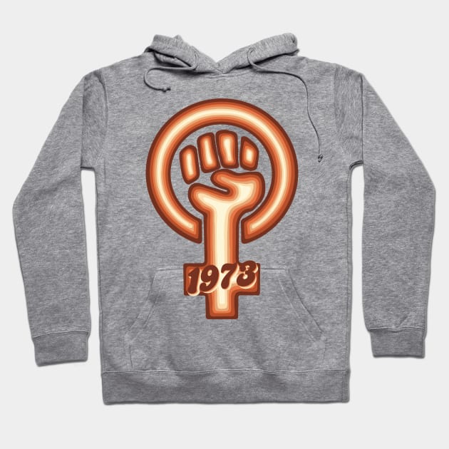 Feminist Symbol 1973 Hoodie by Slightly Unhinged